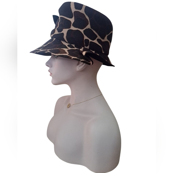 Nadelle Montreal Vintage Stylish Animal Print Women's Top Hat Made In Canada - Picture 4 of 11